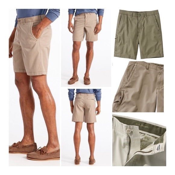 L.l. Bean Stonecoast Khaki Short - Olive Green - Picture 1 of 16